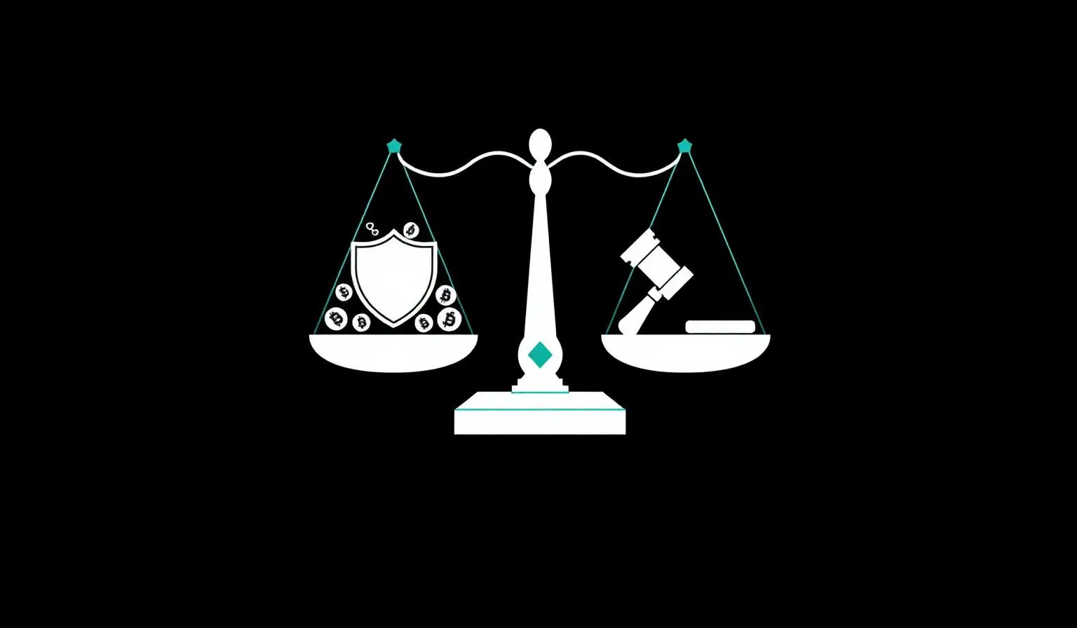 Illustration representing government regulatory oversight of cryptocurrency
